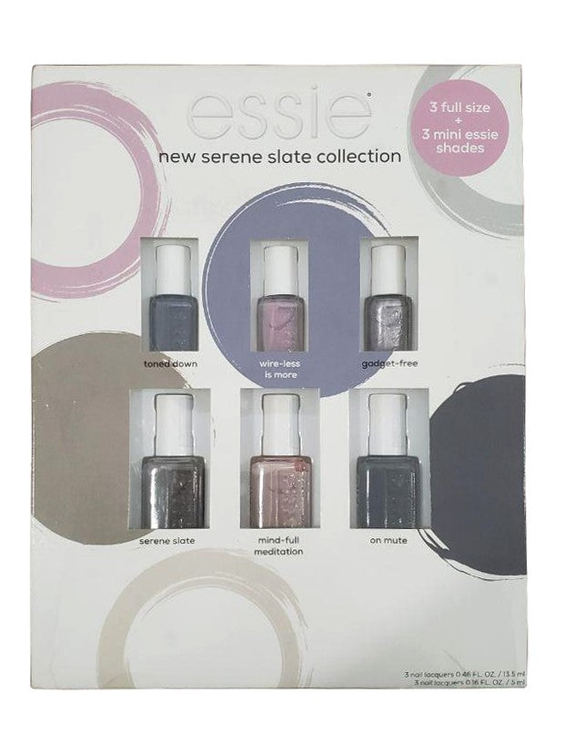 Essie Wild Nudes Collection Nail Lacquers, 3 Full Size & 3 Mini Shades - 6 Pack