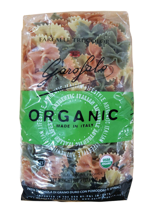 Garofalo Organic Macaroni (Farfalle Tri-Color) 500g