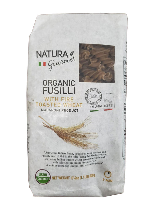 Natura Gourmet Organic Fusilli With Fire Toasted Wheat Macaroni 500g
