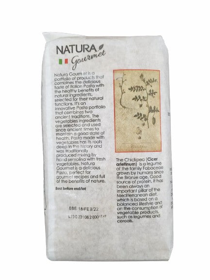 Natura Gourmet Organic Fusilli with Chickpeas Flour Macaroni 500g Exp: 18 FEB 2022