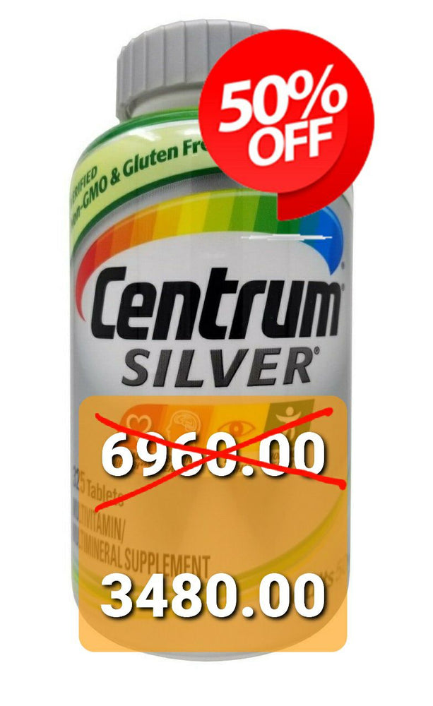 Centrum Silver Adults 50+ Multivitamin/Multimineral Supplement 325 Tablets Exp: May 2023