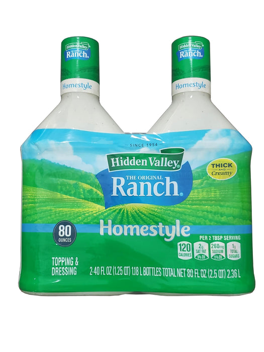 Hidden Valley The Original Ranch Homestyle Tropping and Dressing 1.18 L - 2 Pack