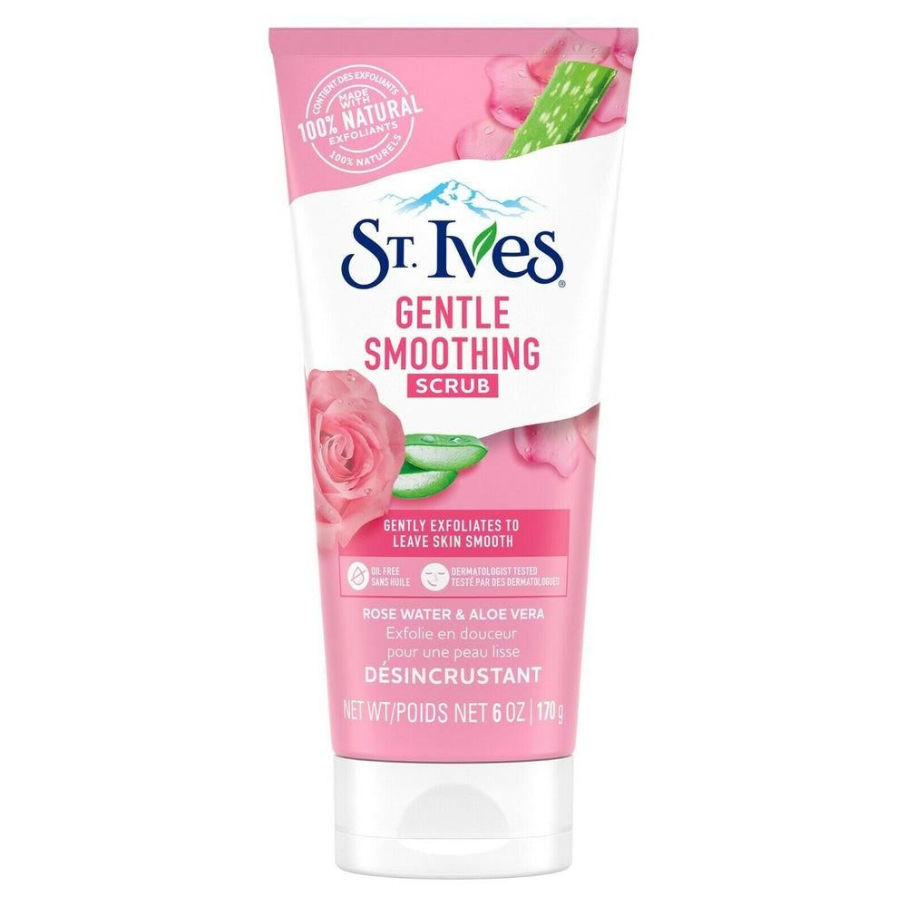 St. Ives Gentle Smoothing Scrub Exfoliant Rose Water & Aloe Vera - 170g