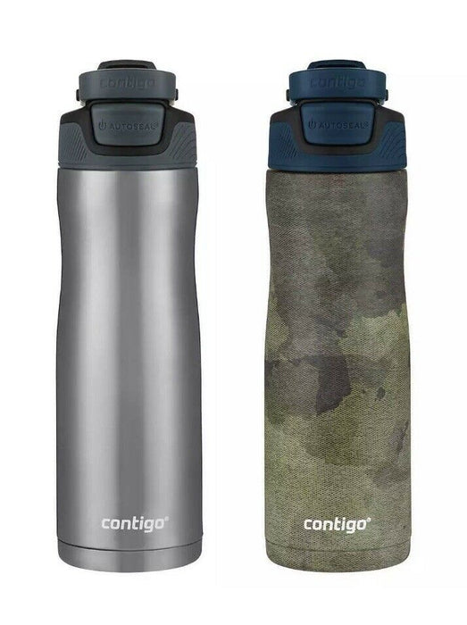 Contigo 2 Pack Autoseal Couture Vacuum Insulated Stainless Steel Water Bottle 20oz