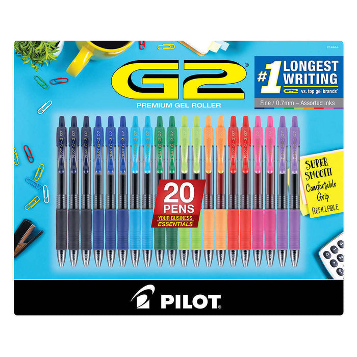 Pilot G2 Premium Gel Pen Roller - 20-pack
