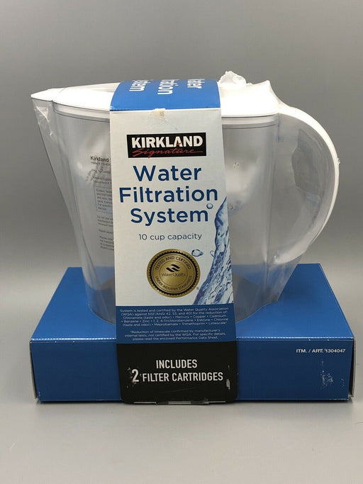 Kirkland Filtration System 10 cup Water Pitcher With 2 Filters