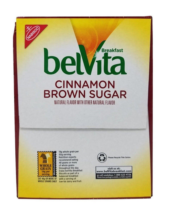 Belvita Cinnamon Brown Sugar Breakfast Biscuits 30 Packs of 4 Cookies 1.5 kg