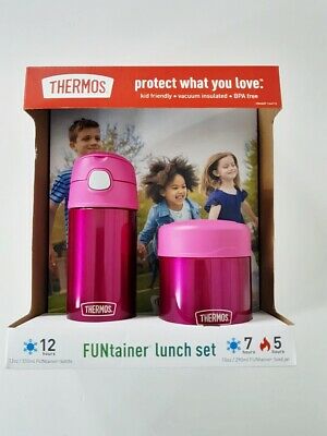 Thermos Kid Friendly Funtainer Lunch Set 355 ml Bottle, 290 ml Food Jar