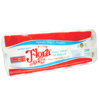 Flora Toilet Tissue Rolls 10 Pack