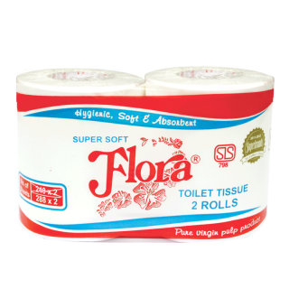 Flora Toilet Tissue Rolls 2 Pack